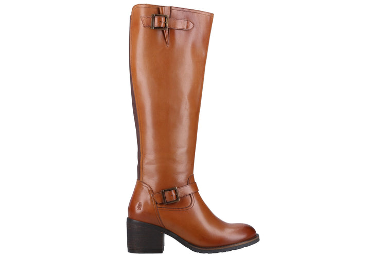 Hush Puppies Heidi Tan Leather Women Boots