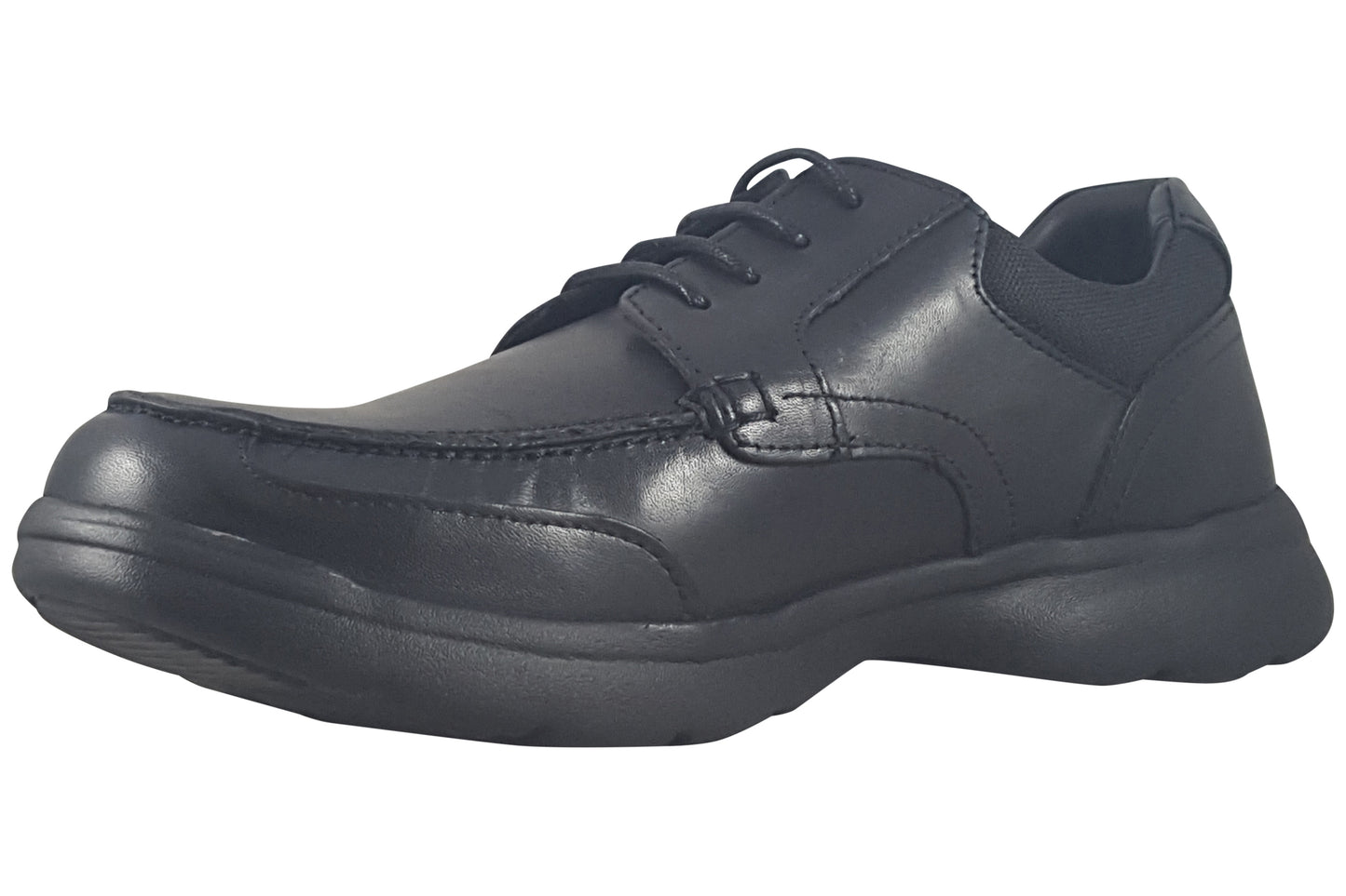hush puppies hugh lace up black mens shoes left