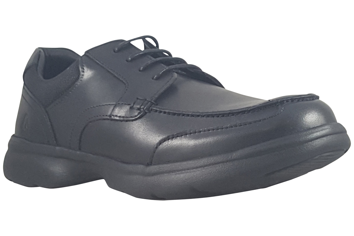 hush puppies hugh lace up black mens shoes right