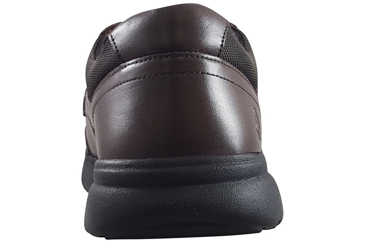 Hush Puppies Hugh Lace Up Mens Shoes Brown