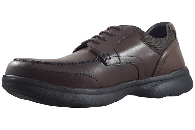 Hush Puppies Hugh Lace Up Mens Shoes Brown