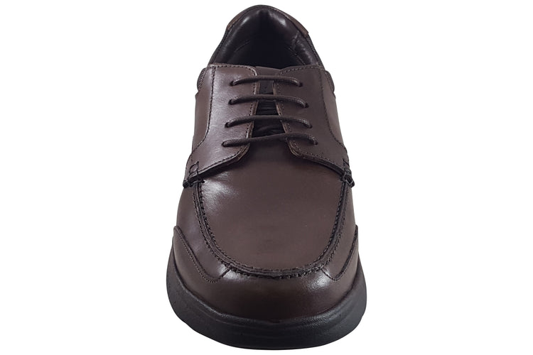 Hush Puppies Hugh Lace Up Mens Shoes Brown