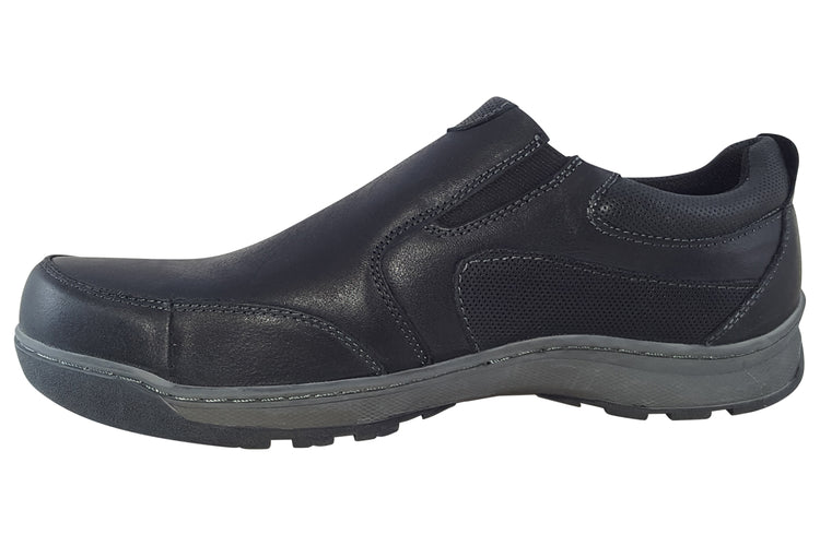 Hush Puppies Jasper Black Mens Shoes
