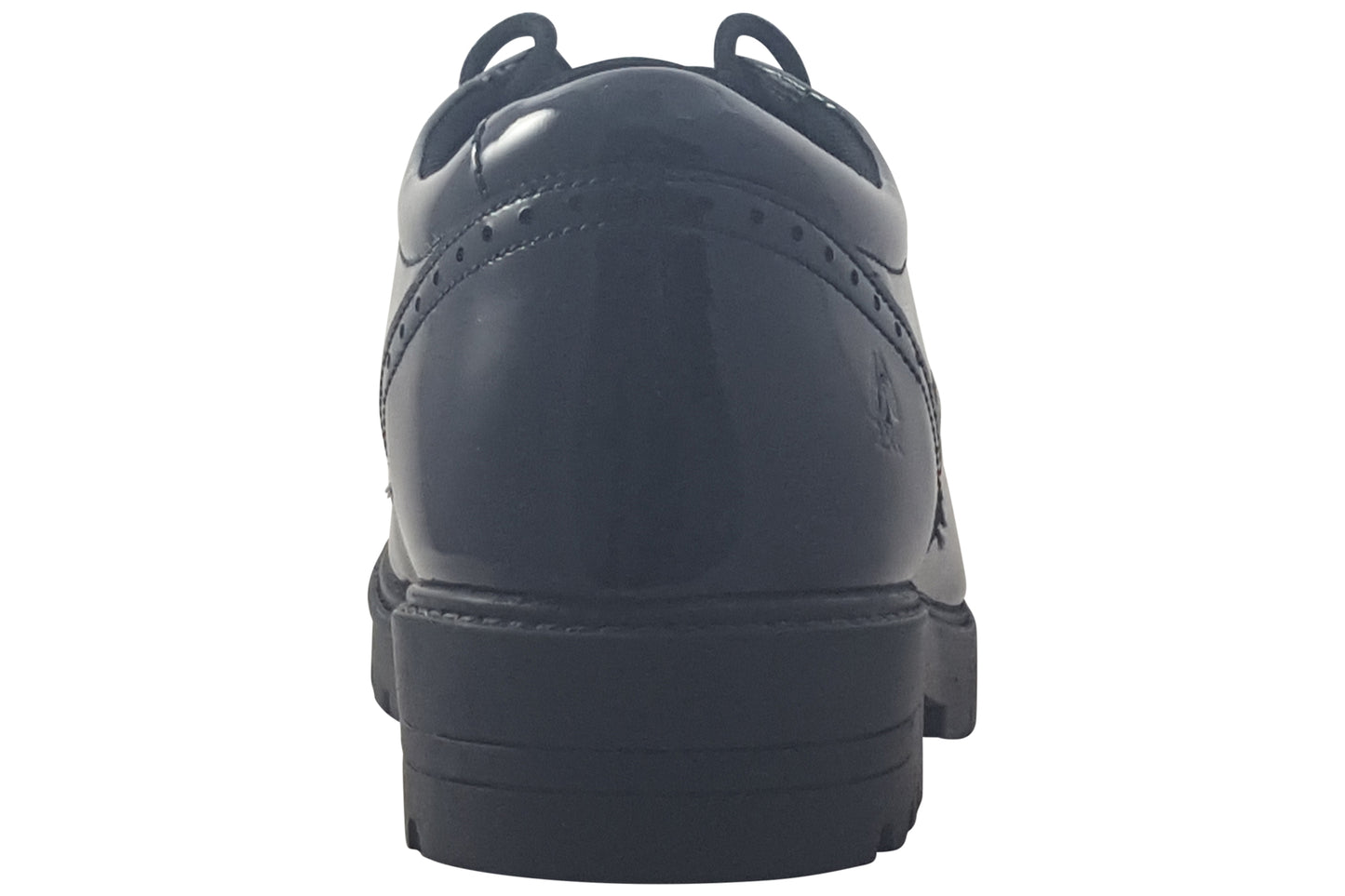 Hush Puppies Jayne Senior Black Patent Girls School Shoes
