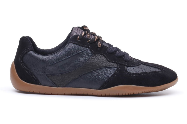 Hush Puppies Jovie Black Womens Fashion Trainers