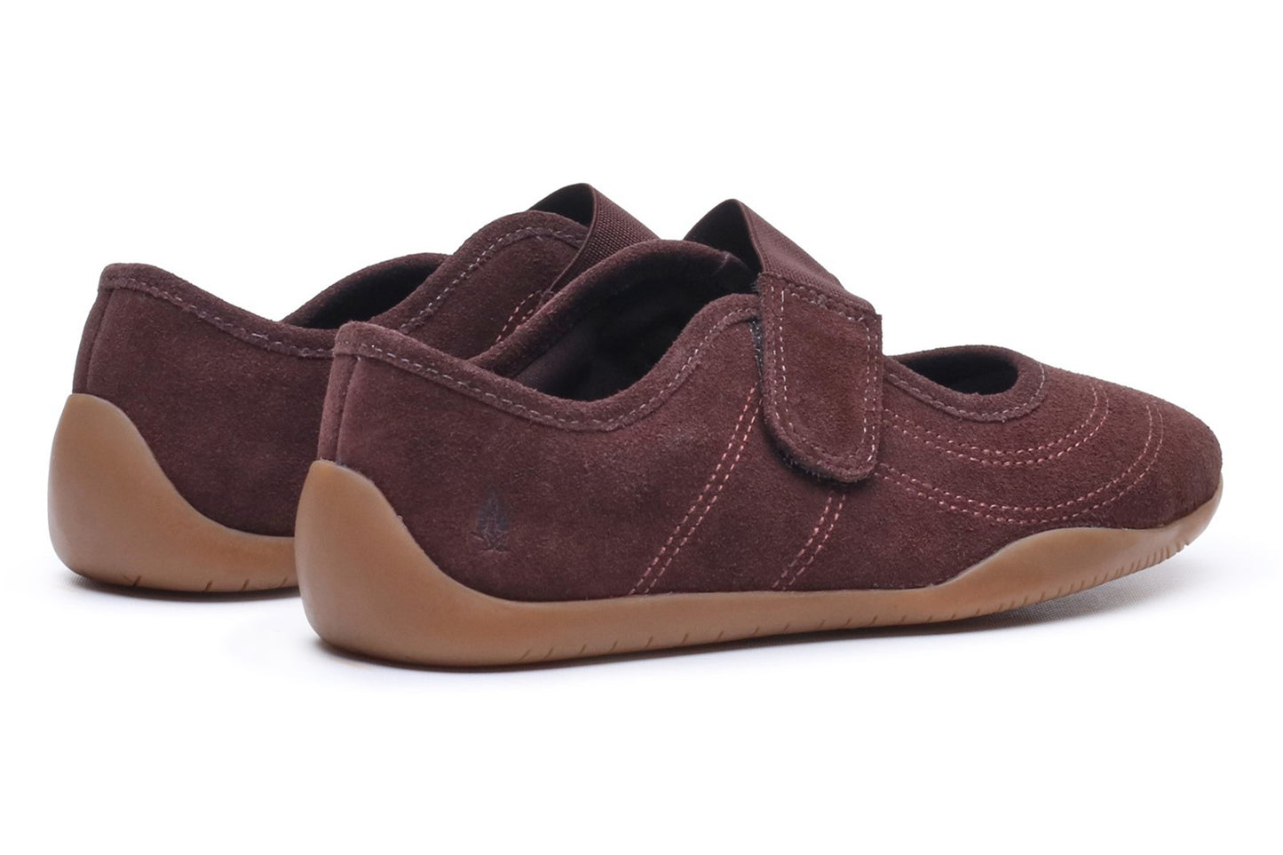 Hush Puppies Juno Sneakerina Chocolate Womens Shoes