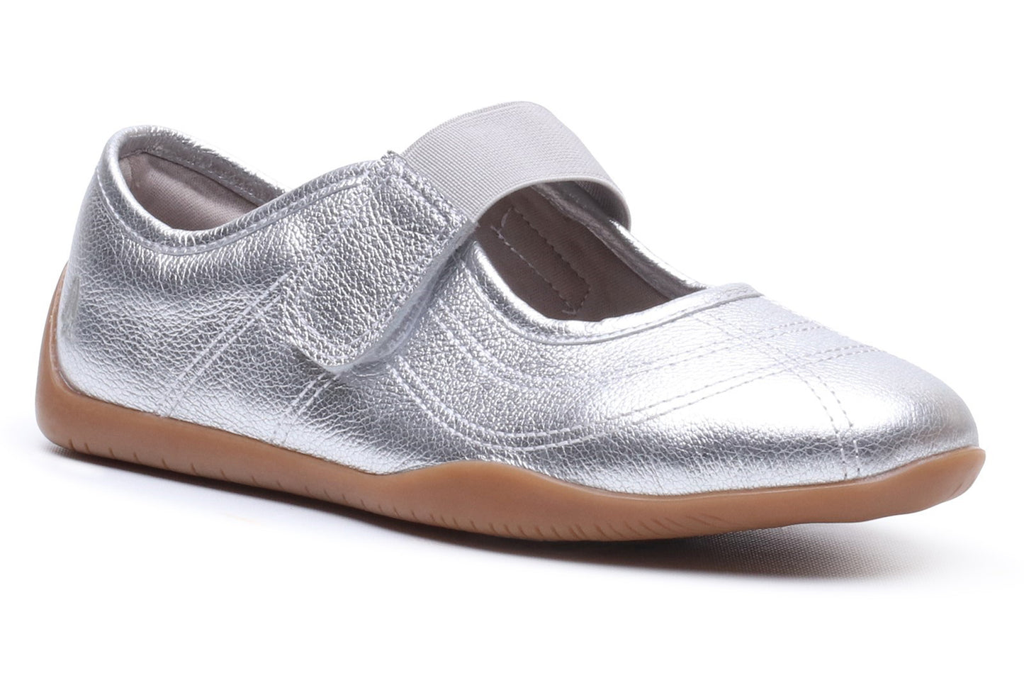 Hush Puppies Juno Sneakerina Silver Womens Shoes