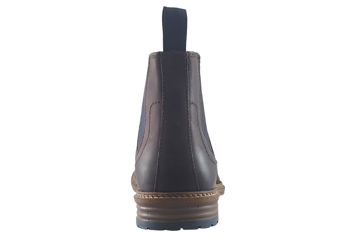 hush puppies justin mens chelsea boot brown back