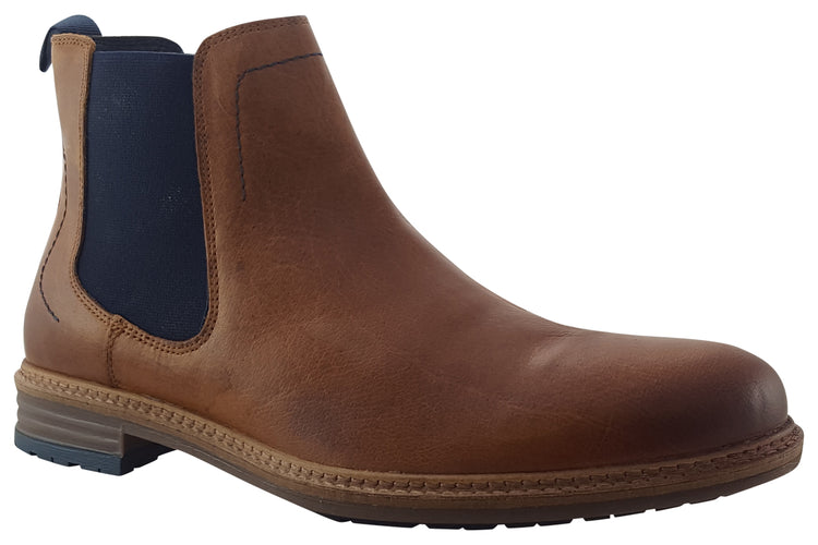 Hush Puppies Justin Chelsea Boot Tan Mens Boots