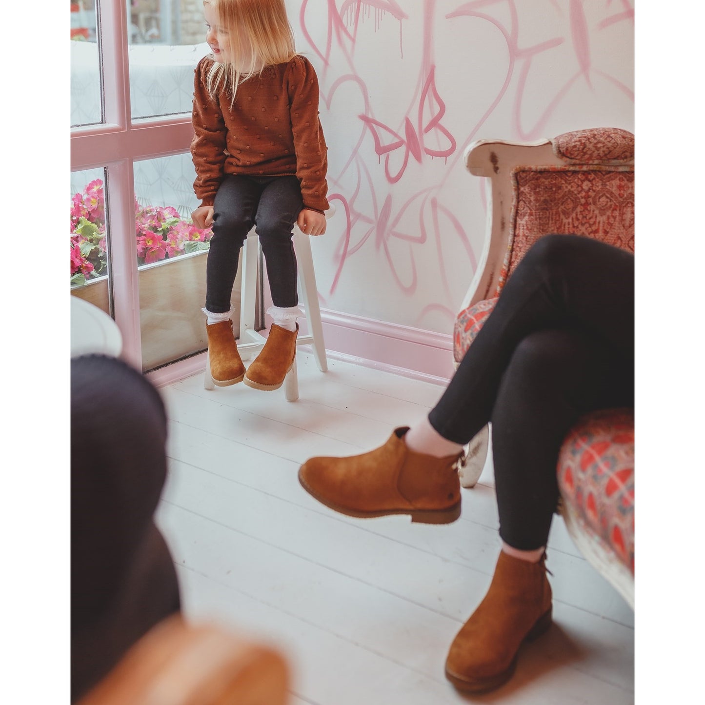 Hush Puppies Maddy Wide Tan Womens Boots
