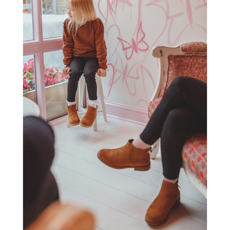 Hush Puppies Maddy Wide Tan Womens Boots