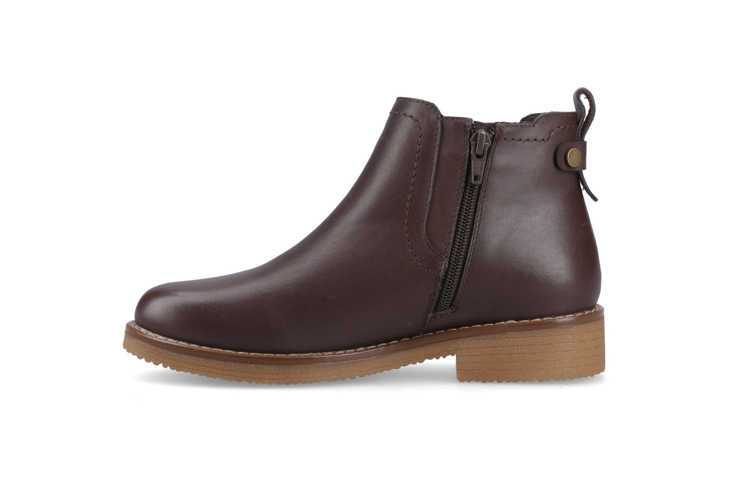 Hush Puppies Maddy Chocolate Leather Womens Boots