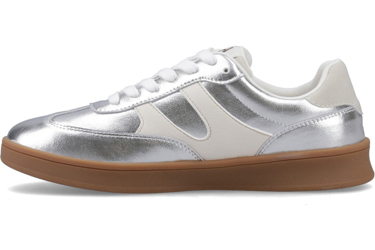 Hush Puppies Maura Silver Womens Fashion Trainers