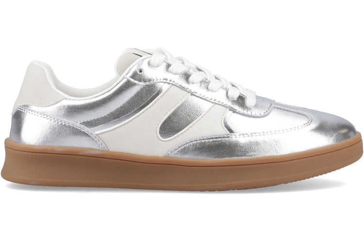 Hush Puppies Maura Silver Womens Fashion Trainers