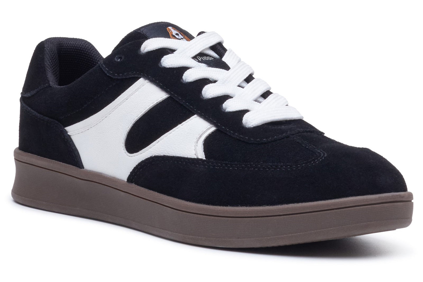 Hush Puppies Maura Black White Womens Fashion Trainers