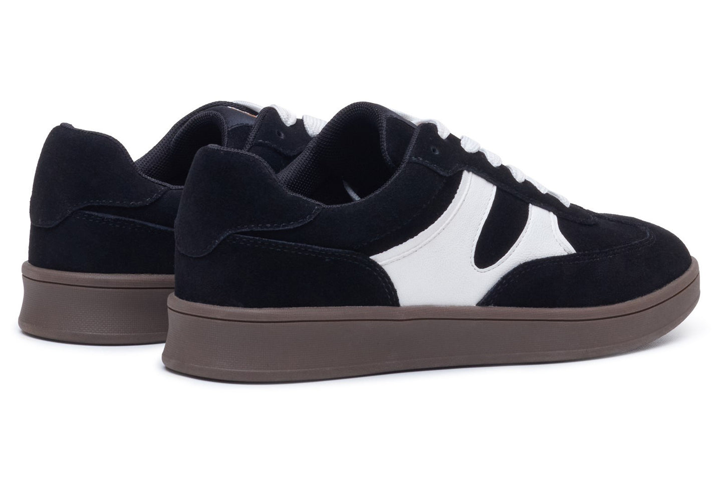 Hush Puppies Maura Black White Womens Fashion Trainers