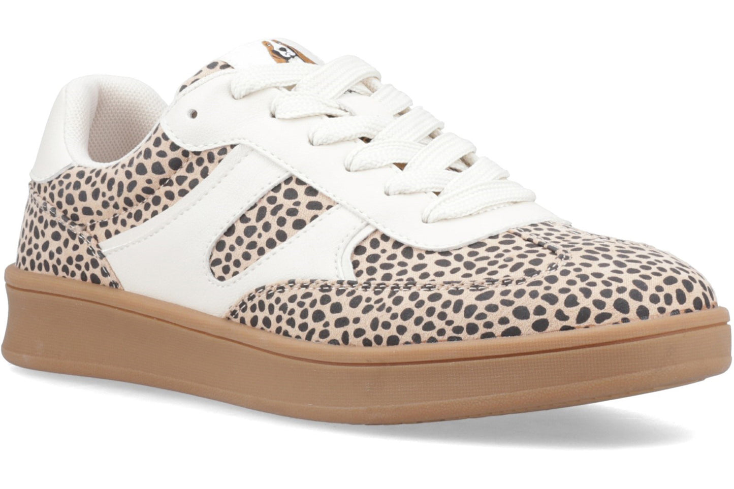 Hush Puppies Maura Textile Cheetah Womens Fashion Trainers