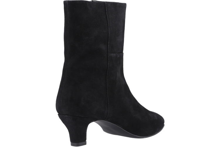 Hush Puppies Nahla Kitten Heel Boot Black Womens Boots