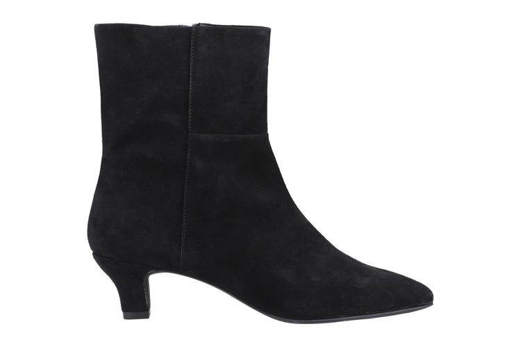 Hush Puppies Nahla Kitten Heel Boot Black Womens Boots