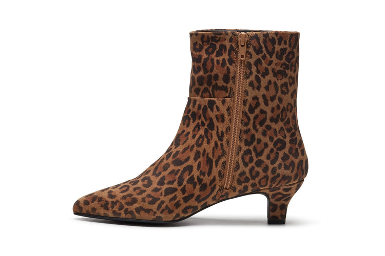 Hush Puppies Nahla Kitten Heel Boot Leopard Womens Boots