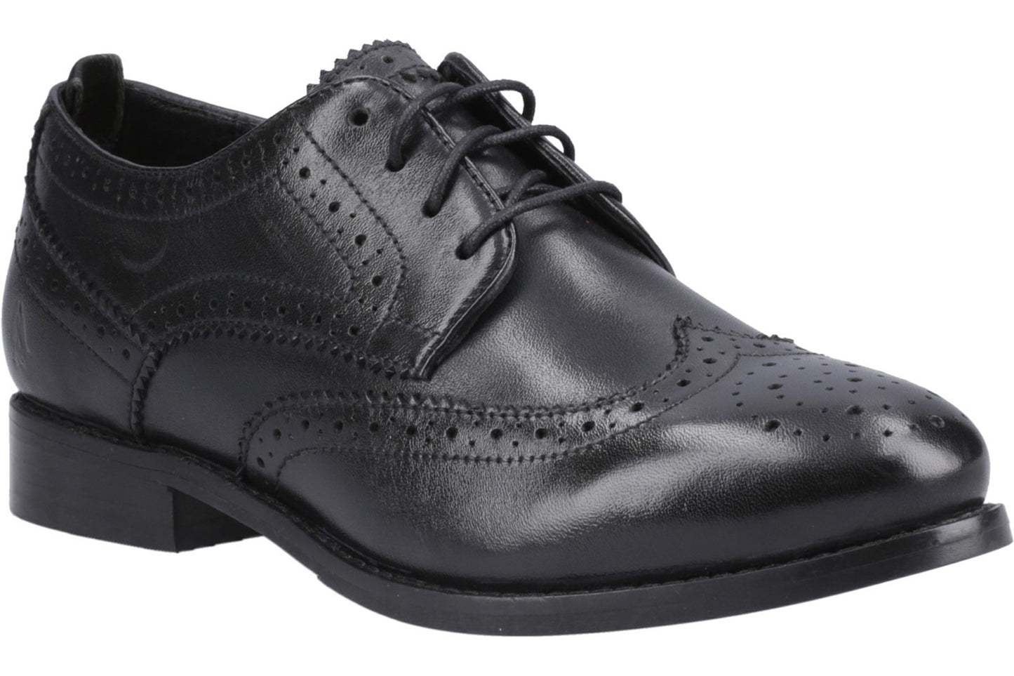 Hush Puppies Natalia Brogue Black/Black Womens Shoes