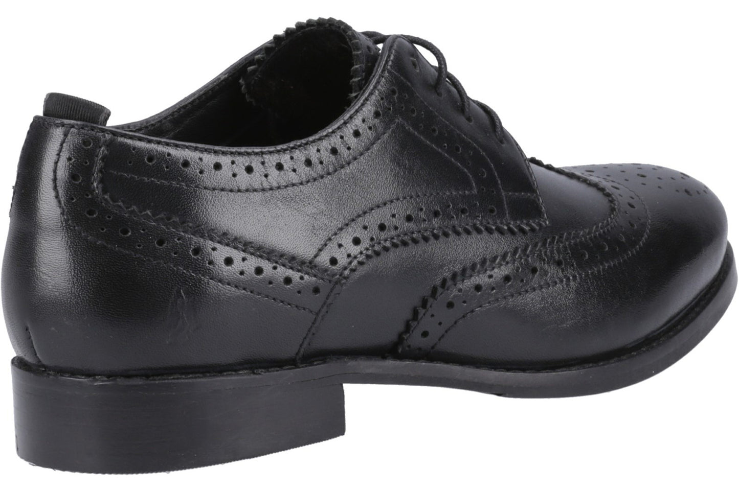 Hush Puppies Natalia Brogue Black/Black Womens Shoes