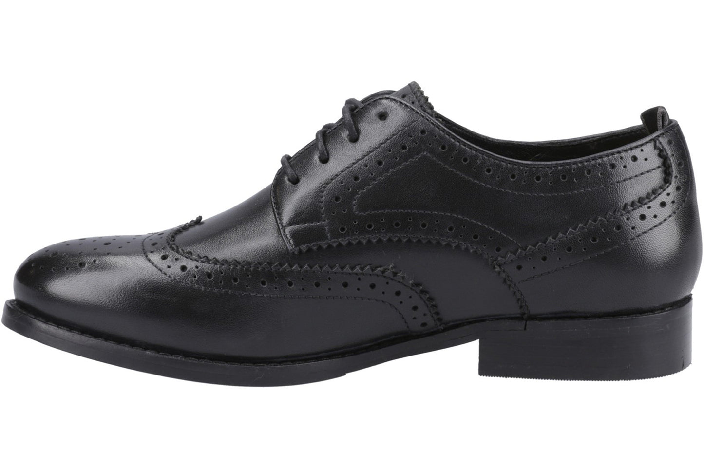 Hush Puppies Natalia Brogue Black/Black Womens Shoes