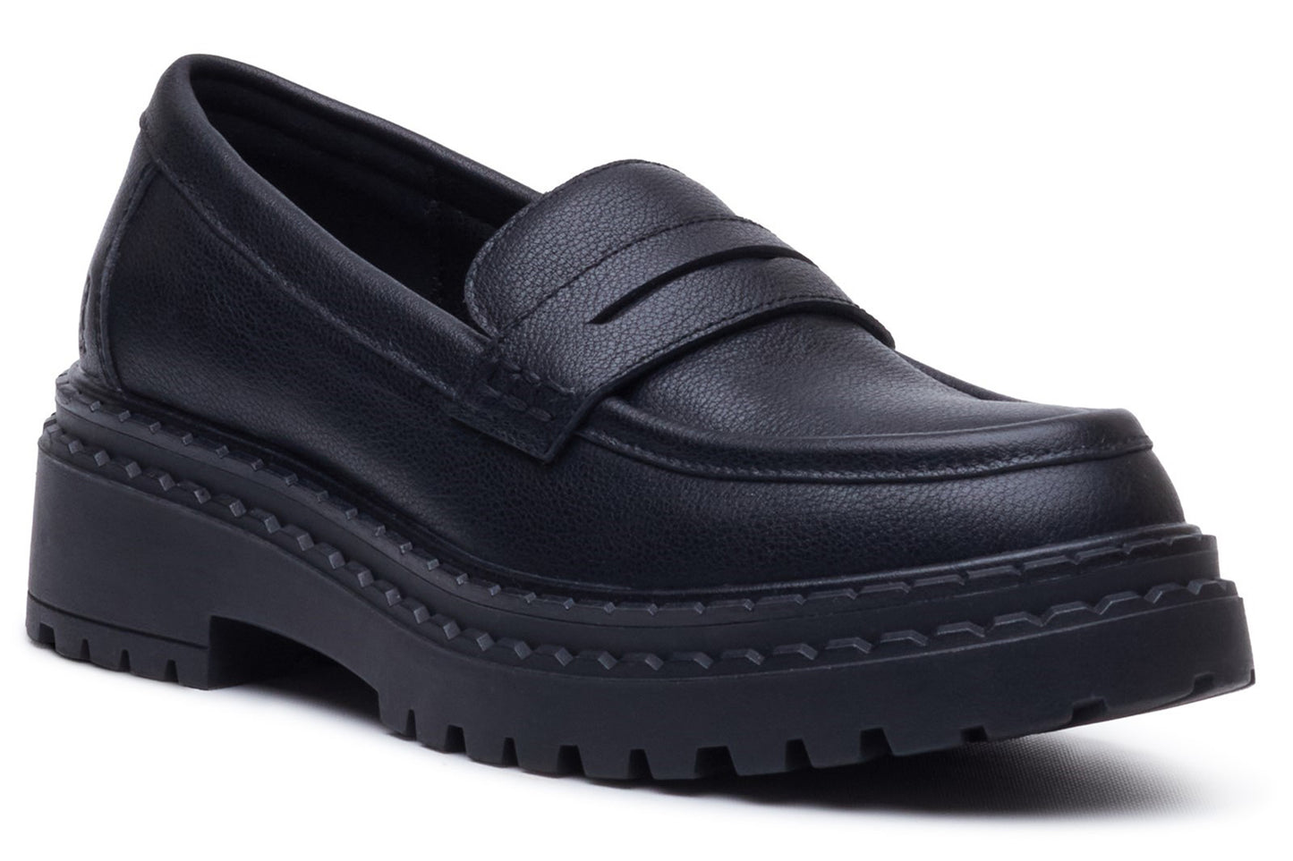 Hush Puppies Odessa Loafer Black Womens Shoes