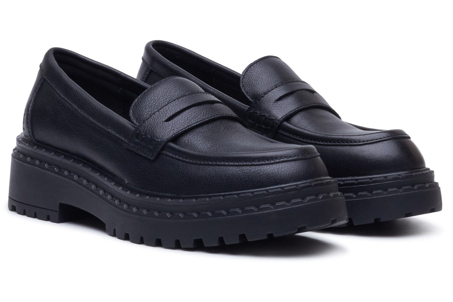 Hush Puppies Odessa Loafer Black Womens Shoes