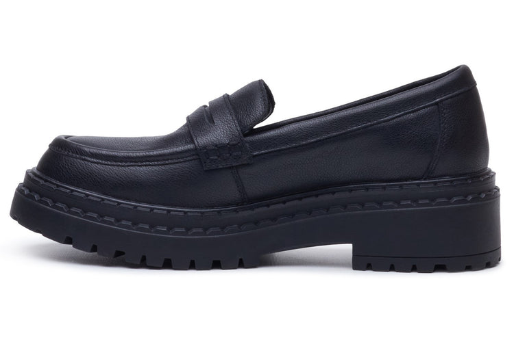 Hush Puppies Odessa Loafer Black Womens Shoes