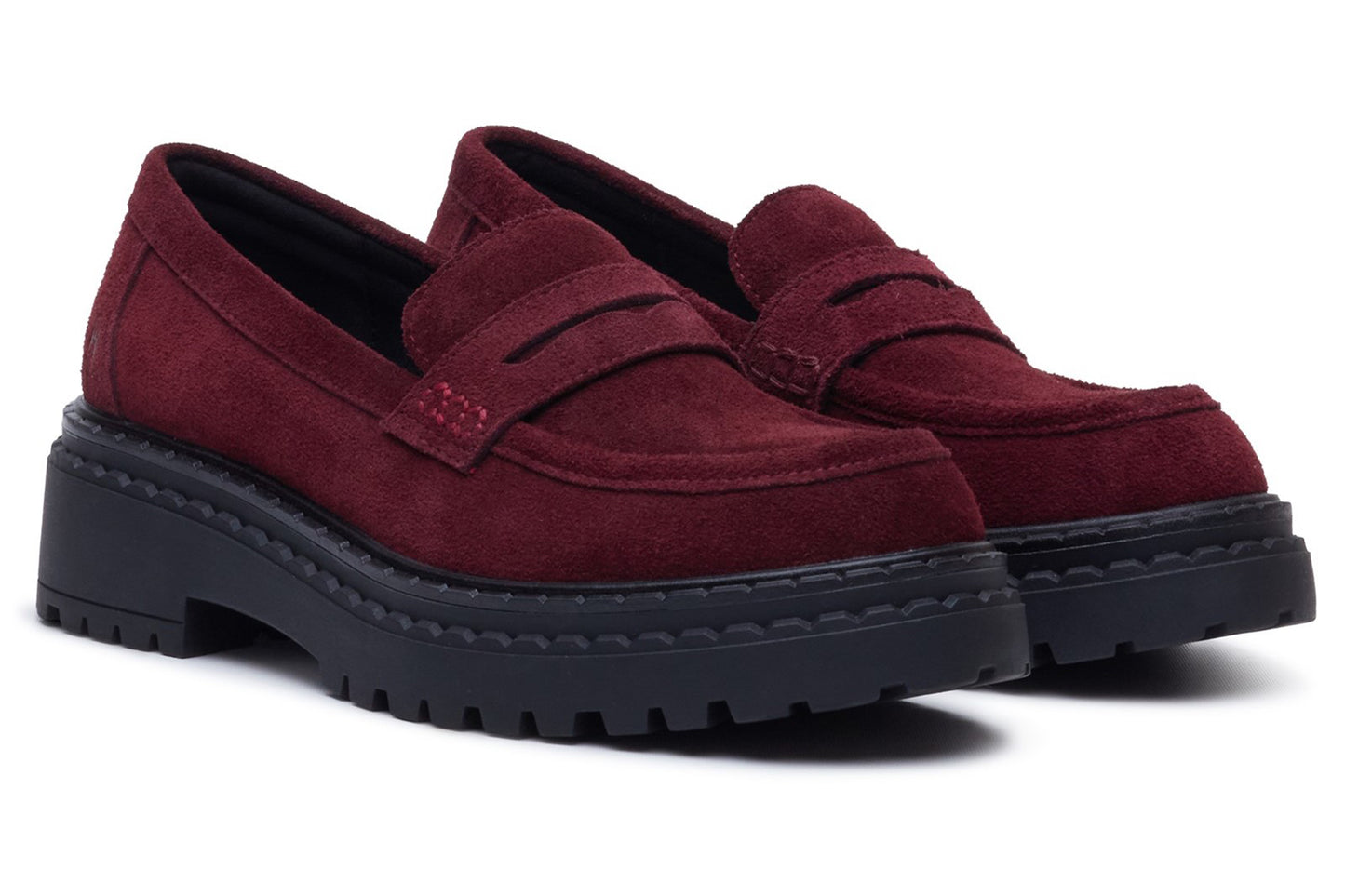 Hush Puppies Odessa Loafer Bordo Womens Shoes