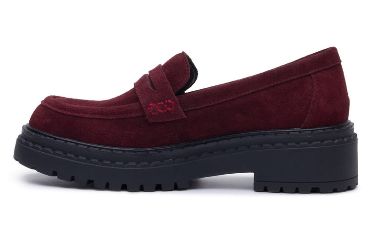 Hush Puppies Odessa Loafer Bordo Womens Shoes