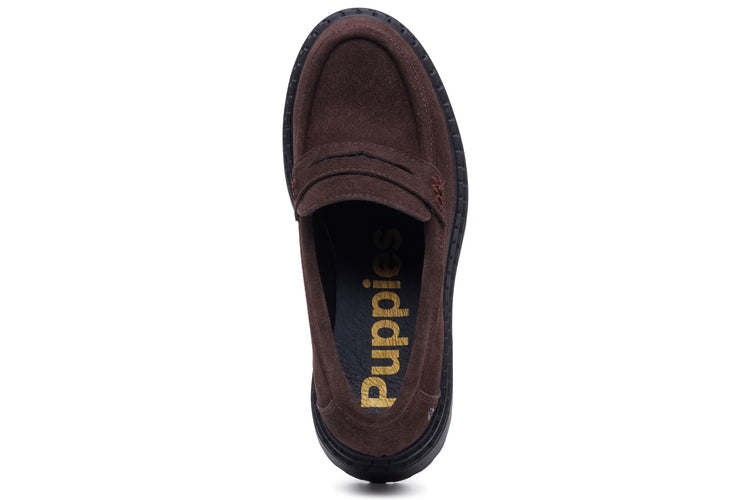 Hush Puppies Odessa Loafer Chocolate Womens Shoes
