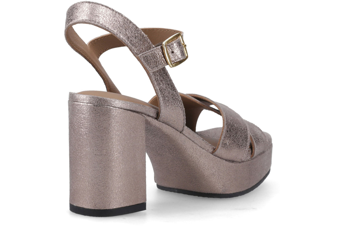 Hush Puppies Ophelia Pewter Leather Womens Shoes