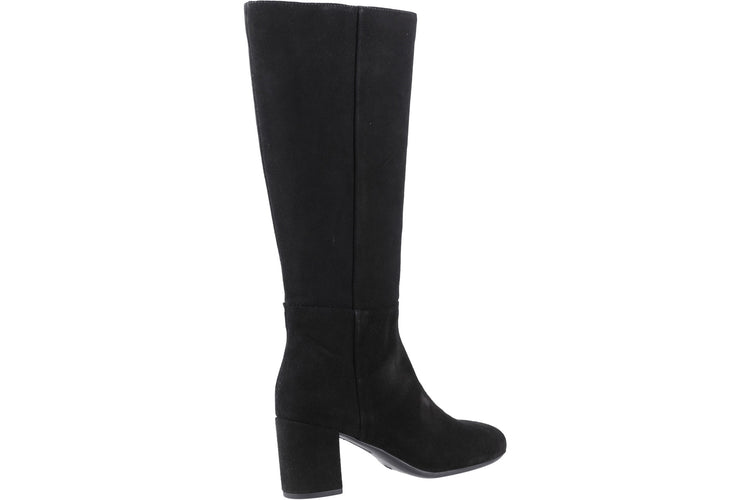 Hush Puppies Oprah Black Suede Womens Boots