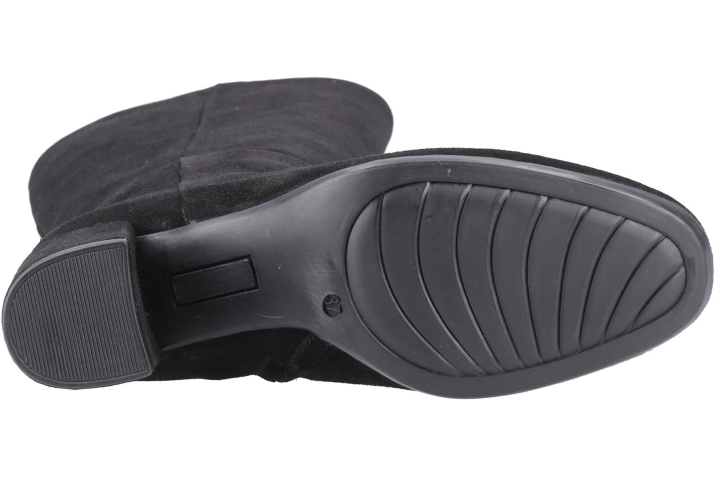 Hush Puppies Oprah Black Suede Womens Boots