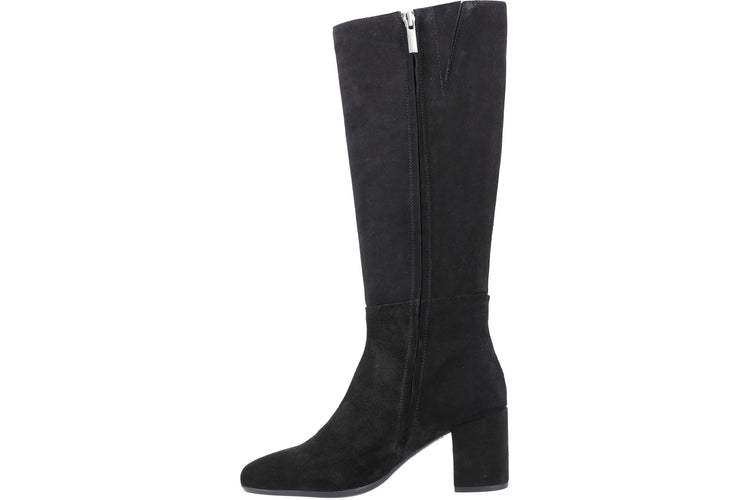 Hush Puppies Oprah Black Suede Womens Boots