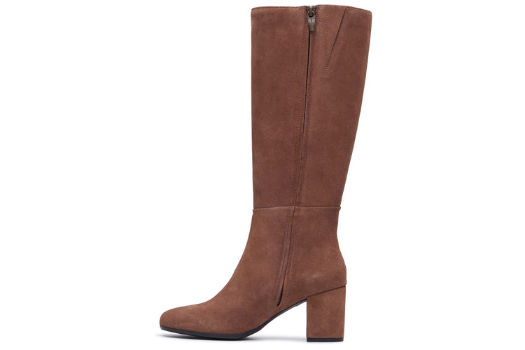 Hush Puppies Oprah Mocha Suede Womens Boots