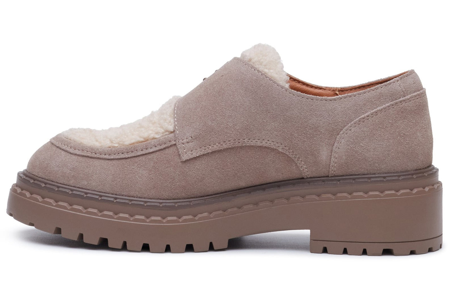 Hush Puppies Orla Monk Shoe Taupe Womens Shoes