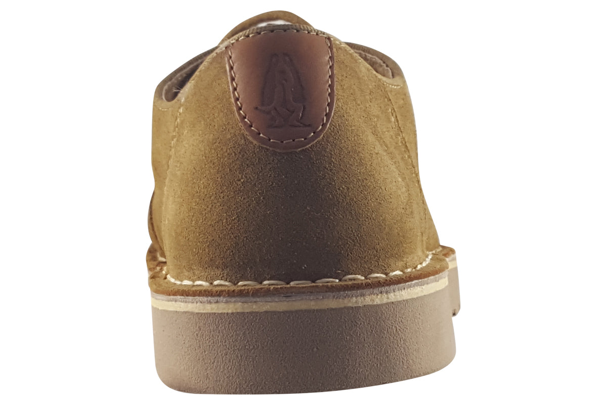 hush puppies otis tan mens shoes back