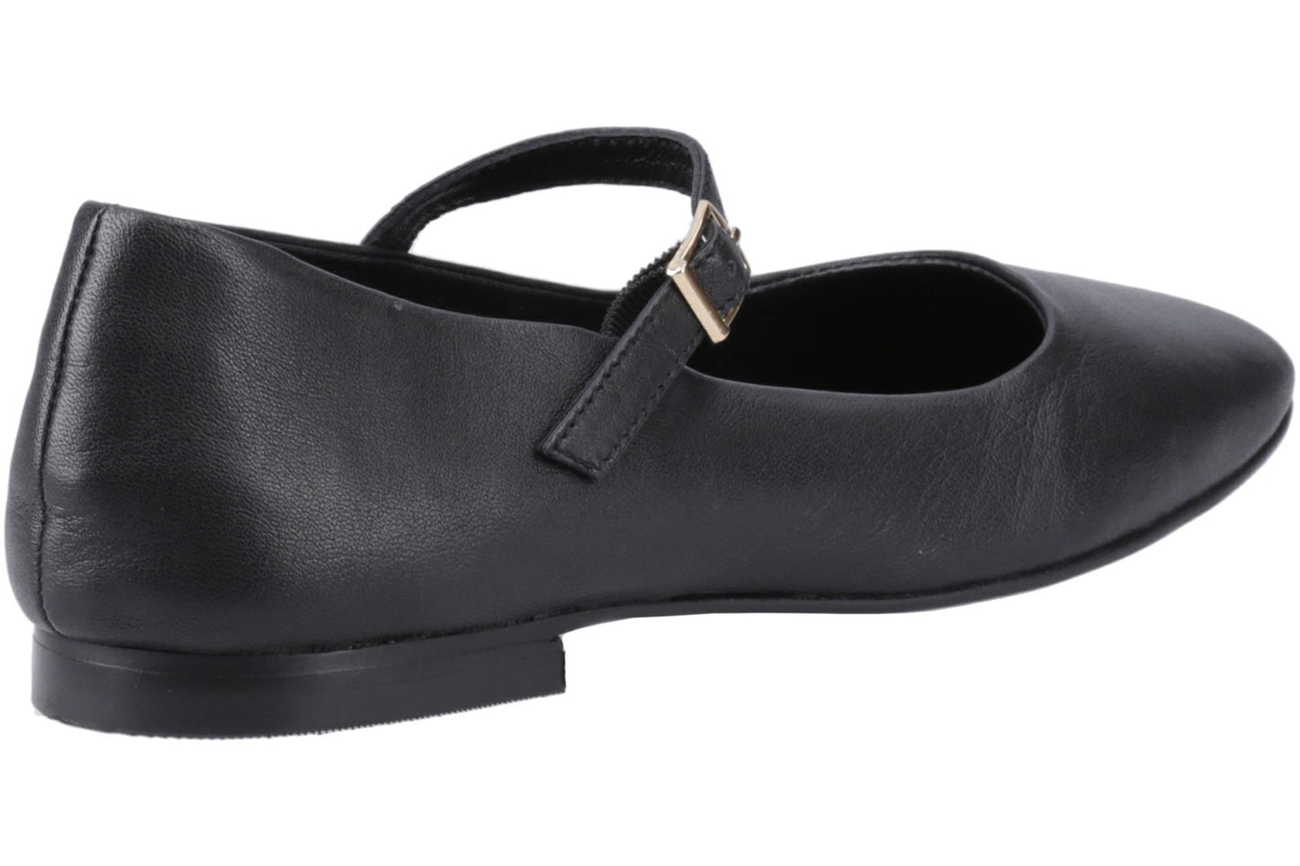 Hush Puppies Pasha Black Leather Womens Shoes