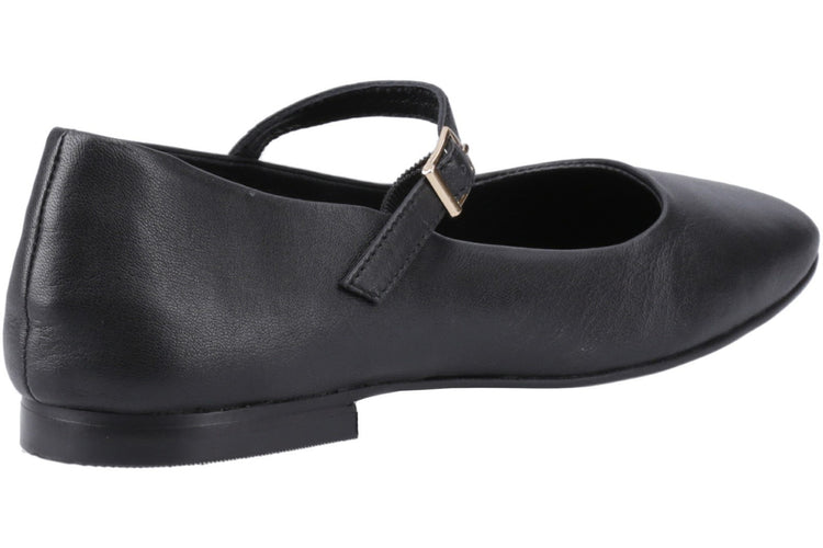 Hush Puppies Pasha Black Leather Womens Shoes