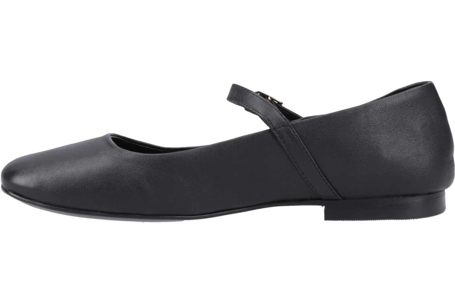 Hush Puppies Pasha Black Leather Womens Shoes