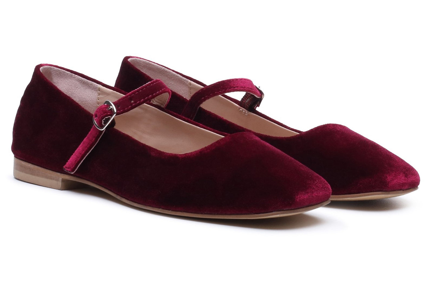 Hush Puppies Pasha Velvet Bordeaux Womens Shoes