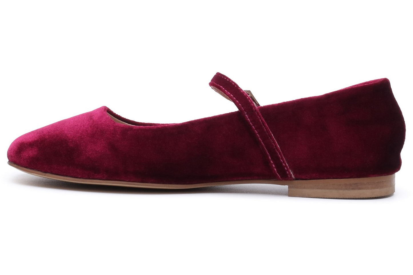 Hush Puppies Pasha Velvet Bordeaux Womens Shoes
