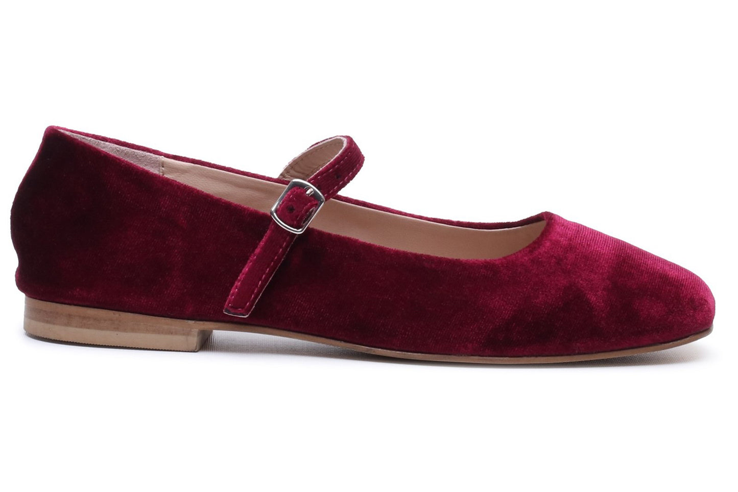 Hush Puppies Pasha Velvet Bordeaux Womens Shoes