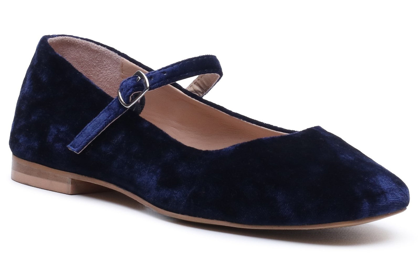 Hush Puppies Pasha Velvet Navy Womens Shoes