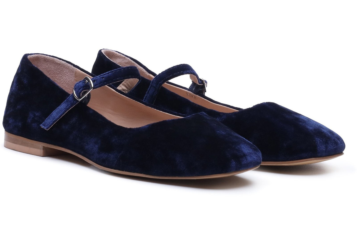 Hush Puppies Pasha Velvet Navy Womens Shoes