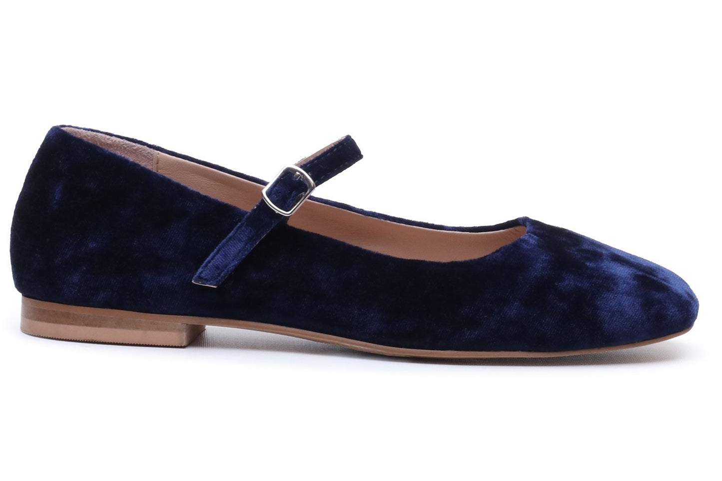 Hush Puppies Pasha Velvet Navy Womens Shoes