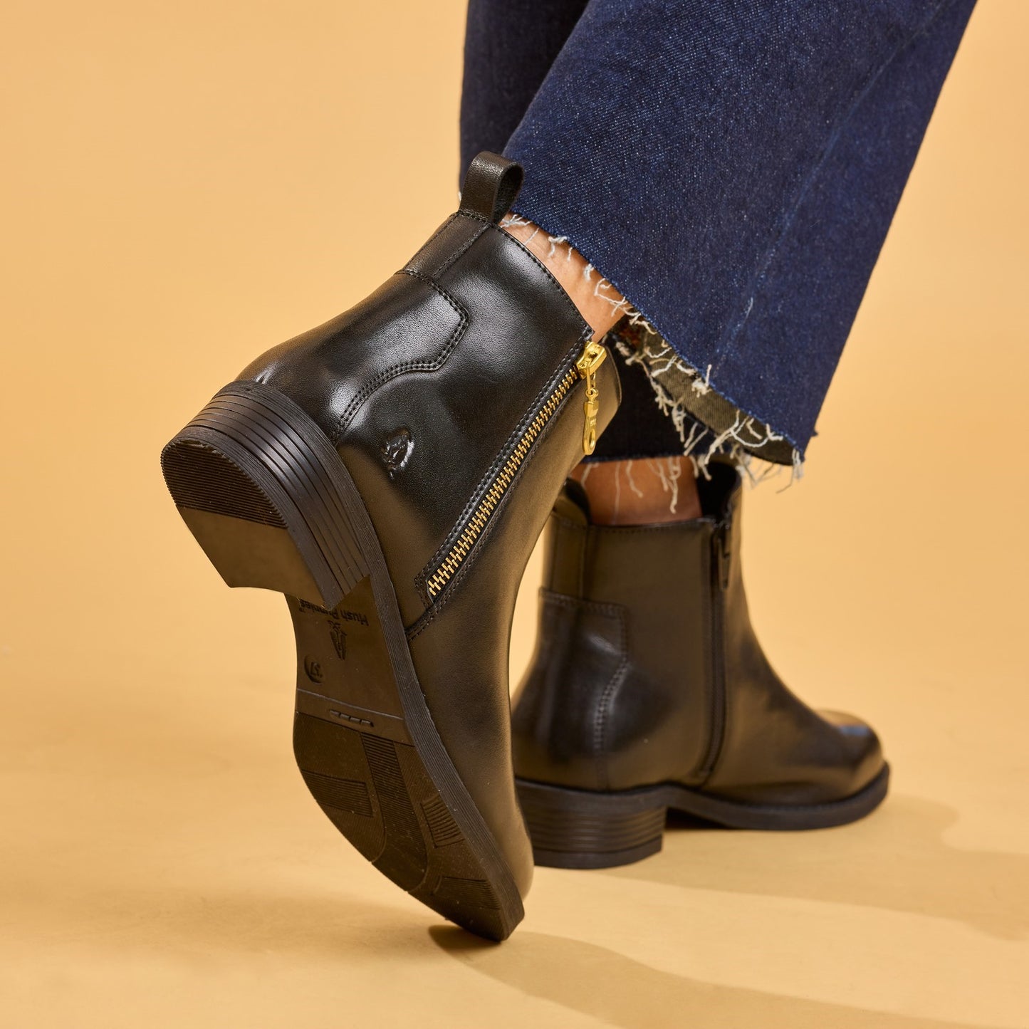Hush Puppies Perry Black Womens Boots